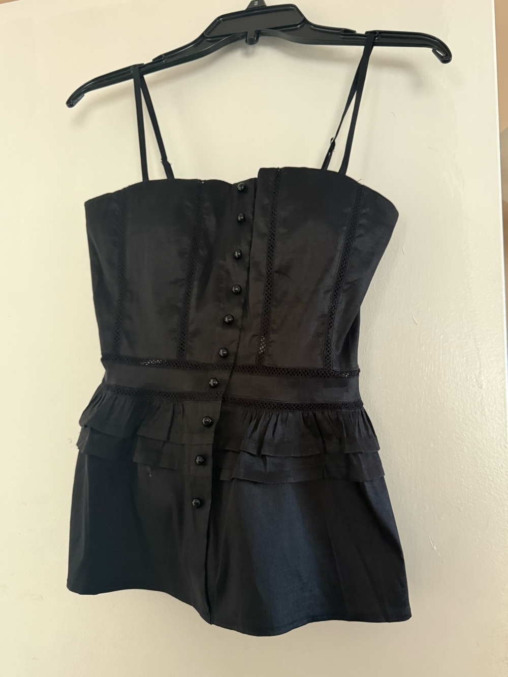 Bloomingdale's Gracia Corset Button Down Top